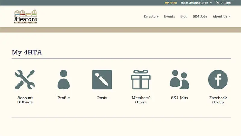 Types of Website 7 4hta membership site