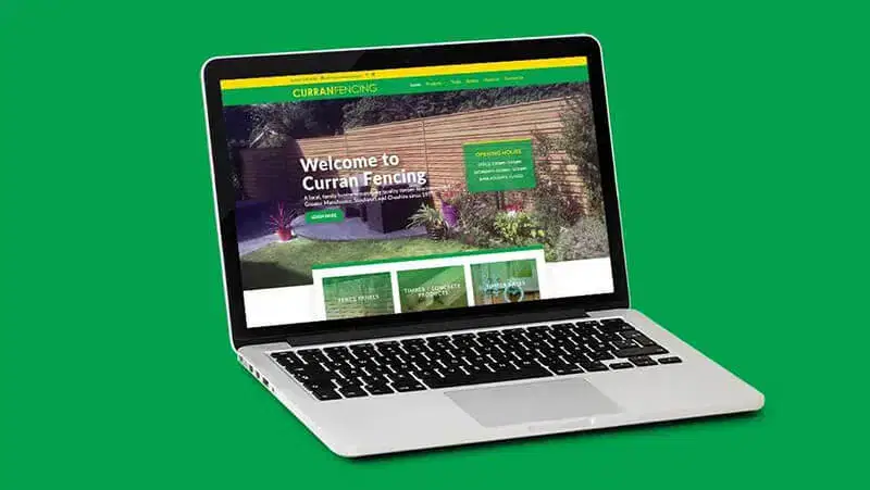 Types of Website 3 Curran Fencing brochure website
