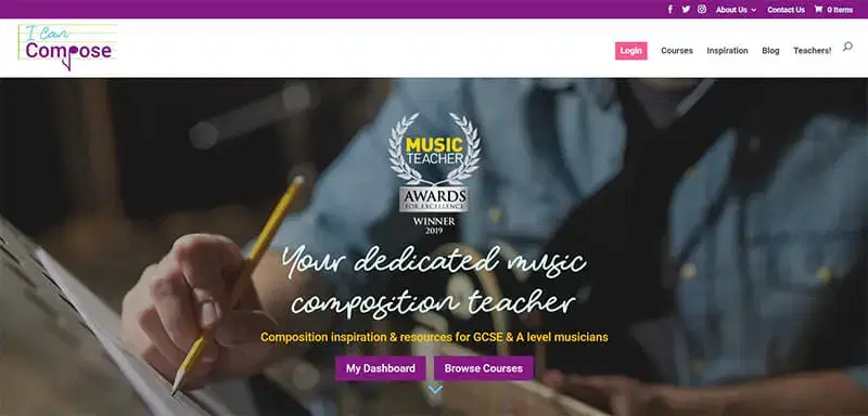 Types of Website 6 I Can Compose training website2