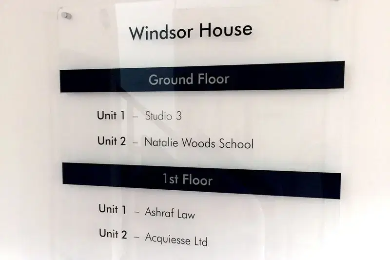 Studio 3 directory board