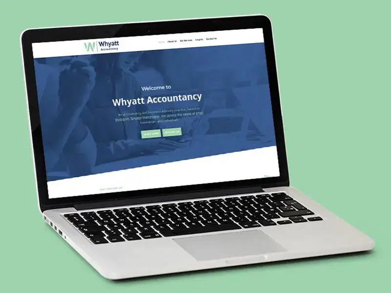 Whyatt Accountancy Stockport web design
