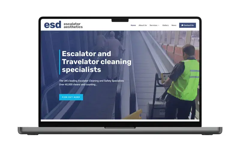 ESD Escalator cleaning website design