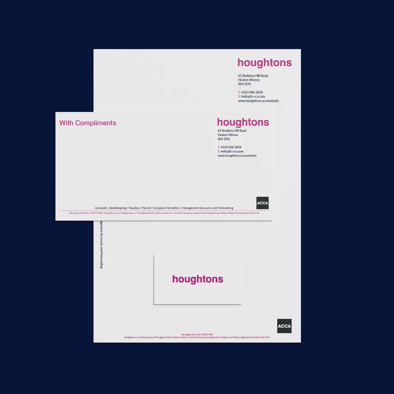 Houghtons Chartered Accountants 2 Houghtons Business Stationary
