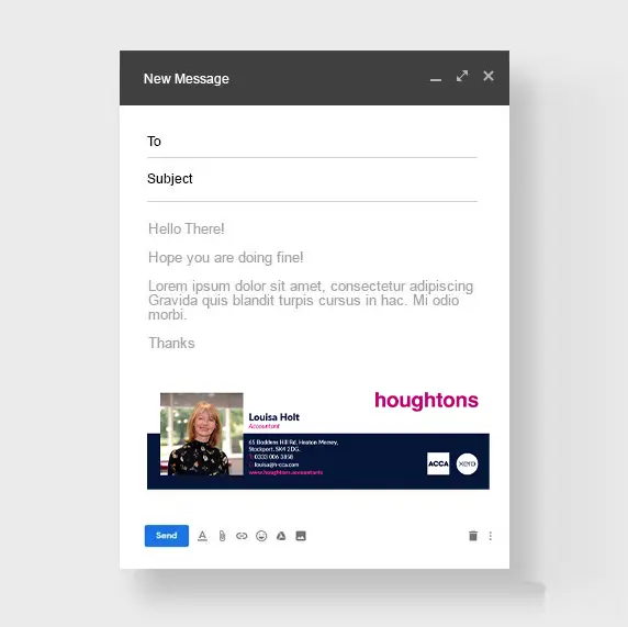 Houghtons Chartered Accountants 3 Houghtons Email signature