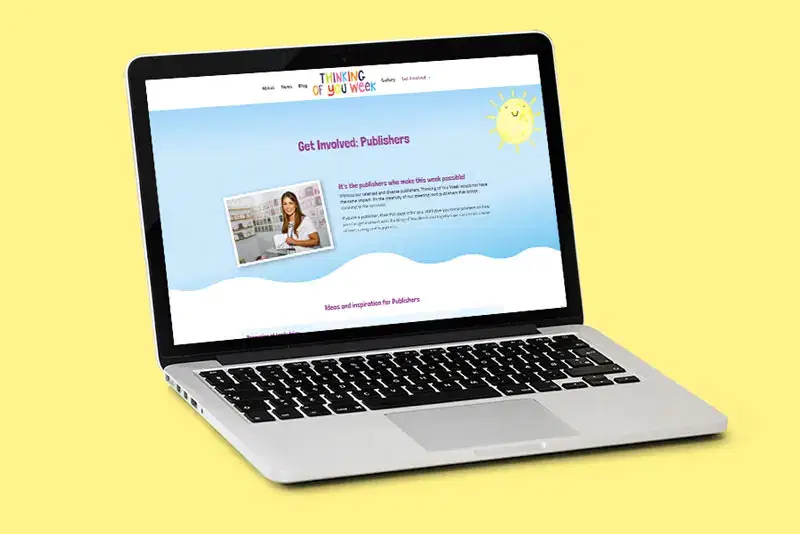 thinking of you week website design