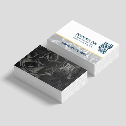 Spot UV business cards