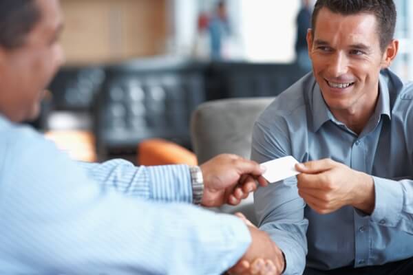 A good business card will be with you just when you need it1