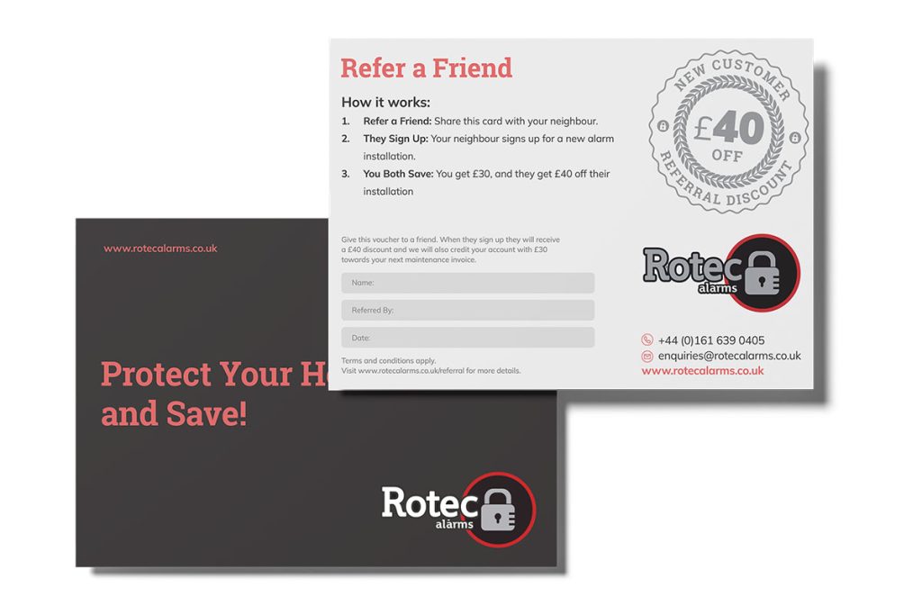 Rotec Refer a Friend Printed Card