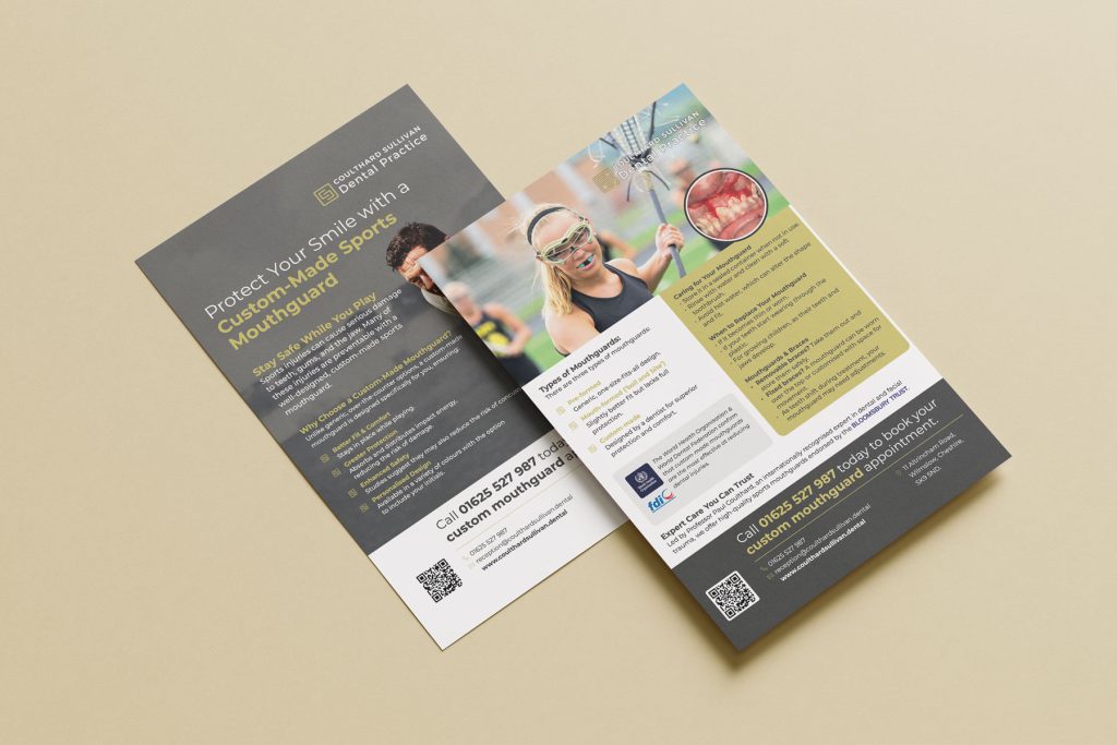 Leaflet for dental practice web design stockport
